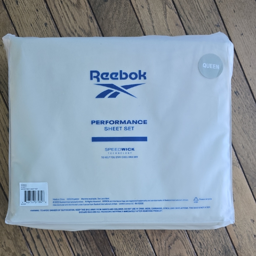 Reebok Speedwick Performance Sheet Set Queen